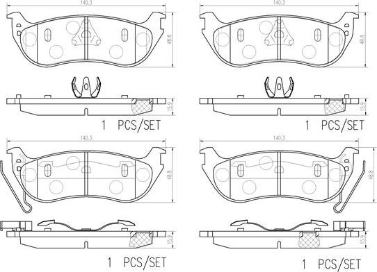 Brembo P24233N - Гальмівні колодки, дискові гальма autocars.com.ua