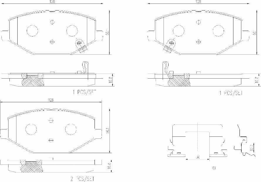 Brembo P 26 002 - Гальмівні колодки, дискові гальма autocars.com.ua