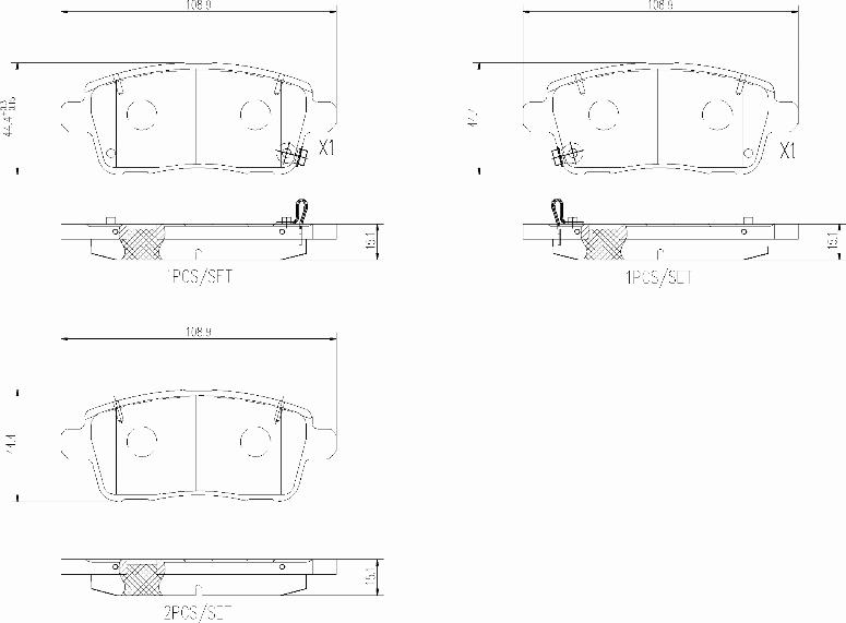 Brembo P 26 004 - Гальмівні колодки, дискові гальма autocars.com.ua