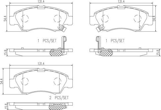 Brembo P28024N - Гальмівні колодки, дискові гальма autocars.com.ua