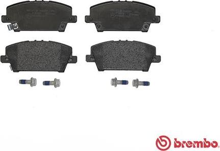 Brembo P 28 037 - Тормозные колодки, дисковые, комплект avtokuzovplus.com.ua