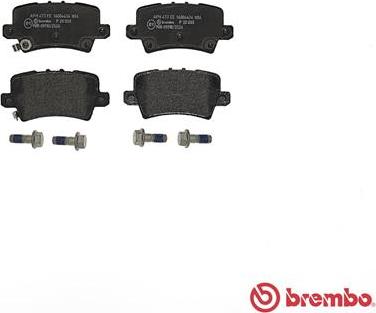 Brembo P 28 038 - Тормозные колодки, дисковые, комплект avtokuzovplus.com.ua