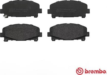 Brembo P 28 043 - Тормозные колодки, дисковые, комплект avtokuzovplus.com.ua