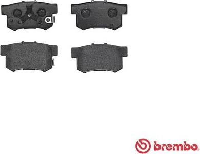 Brembo P 28 051 - Тормозные колодки, дисковые, комплект autodnr.net