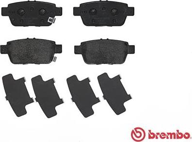 Brembo P 28 067 - Гальмівні колодки, дискові гальма autocars.com.ua