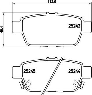 Brembo P 28 067 - Тормозные колодки, дисковые, комплект autodnr.net