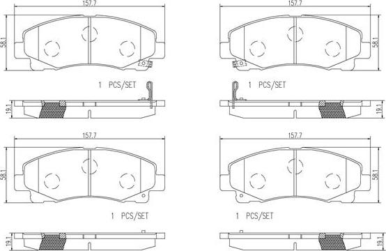 Brembo P28073N - Тормозные колодки, дисковые, комплект autodnr.net