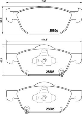 Brembo P 28 076X - Гальмівні колодки, дискові гальма autocars.com.ua