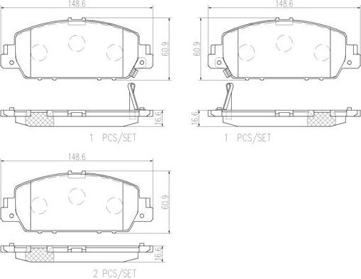 Brembo P28077N - Гальмівні колодки, дискові гальма autocars.com.ua