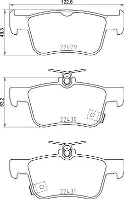 Brembo P 28 089 - Тормозные колодки, дисковые, комплект autodnr.net