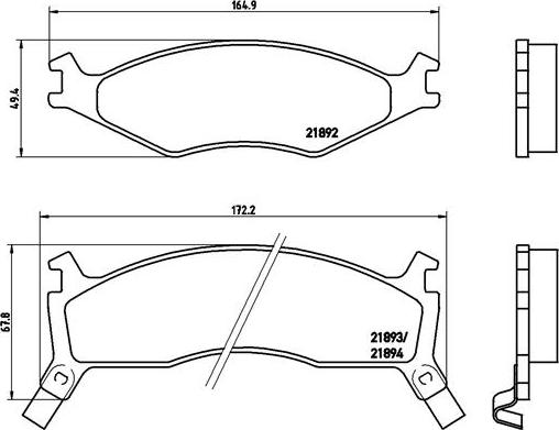 Brembo P 30 006 - Тормозные колодки, дисковые, комплект avtokuzovplus.com.ua