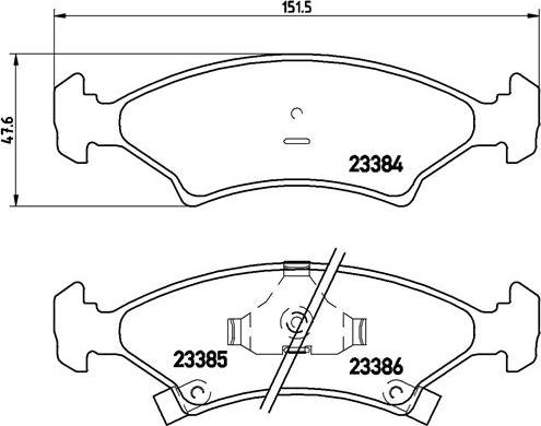 Brembo P 30 009 - Гальмівні колодки, дискові гальма autocars.com.ua