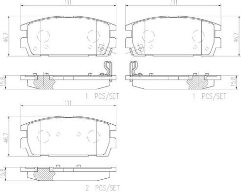 Brembo P30021N - Гальмівні колодки, дискові гальма autocars.com.ua