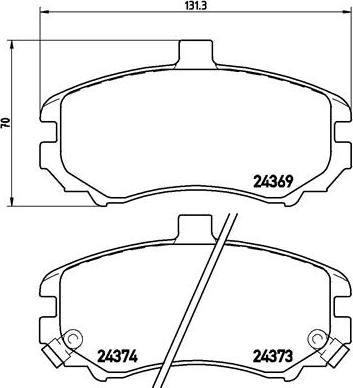 Brembo P30029N - Тормозные колодки, дисковые, комплект avtokuzovplus.com.ua