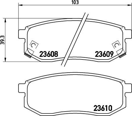 Brembo P 30 030 - Тормозные колодки, дисковые, комплект autodnr.net