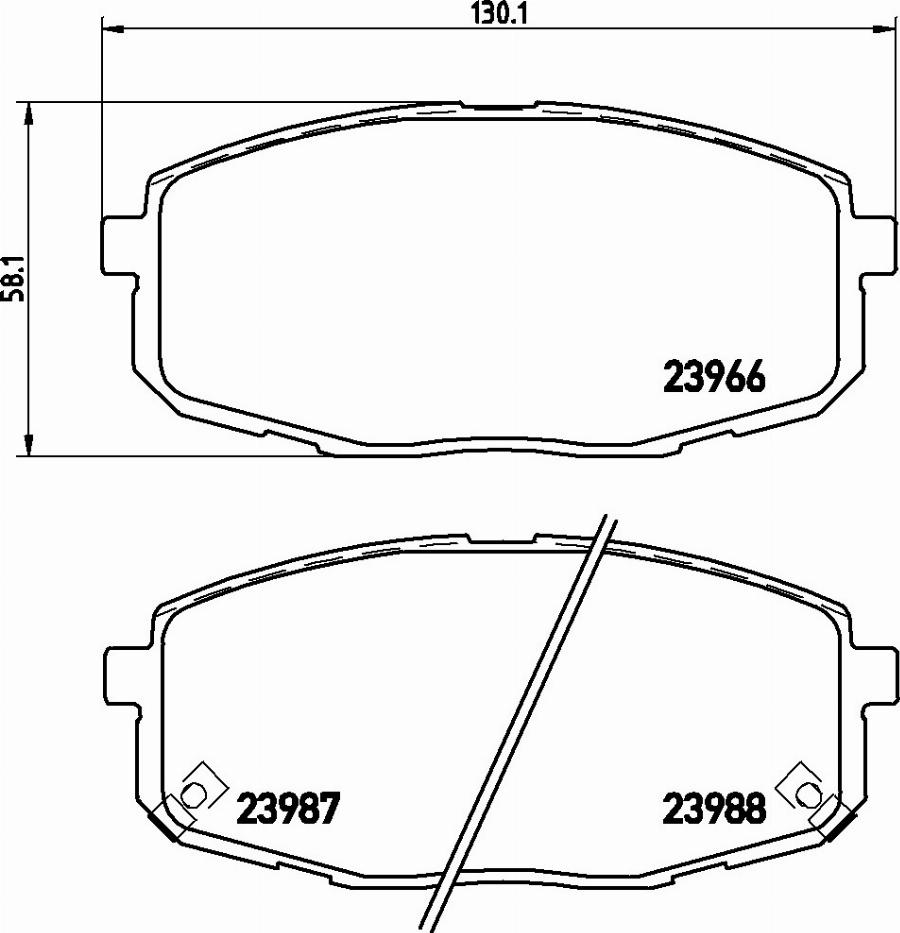 Brembo P 30 034 - Гальмівні колодки, дискові гальма autocars.com.ua