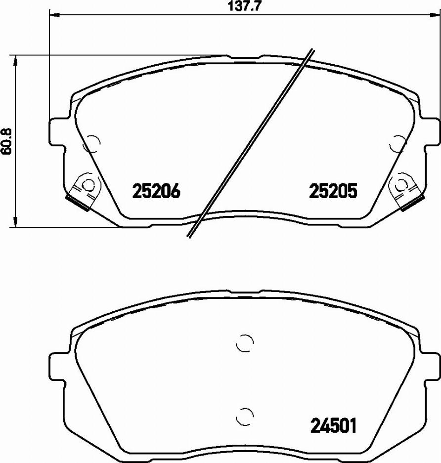 Brembo P 30 056E - Гальмівні колодки, дискові гальма autocars.com.ua