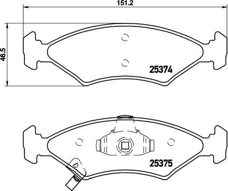 Brembo P 30 062 - Гальмівні колодки, дискові гальма autocars.com.ua