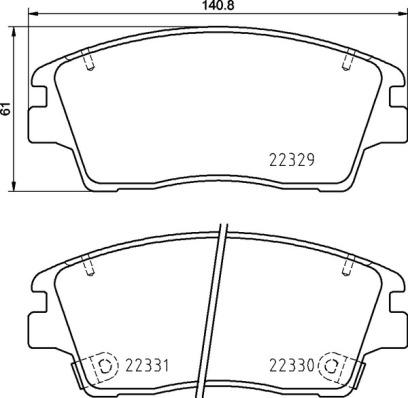 Brembo P 30 096 - Гальмівні колодки, дискові гальма autocars.com.ua