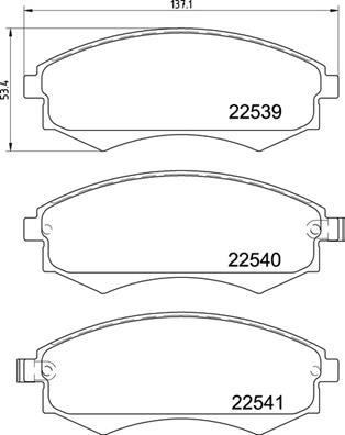 Brembo P 30 097 - Тормозные колодки, дисковые, комплект autodnr.net