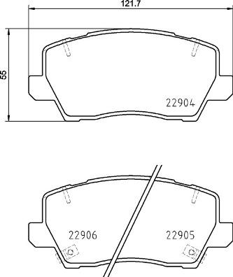 Brembo P 30 114 - Гальмівні колодки, дискові гальма autocars.com.ua