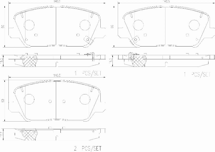 Brembo P 30 128 - Гальмівні колодки, дискові гальма autocars.com.ua