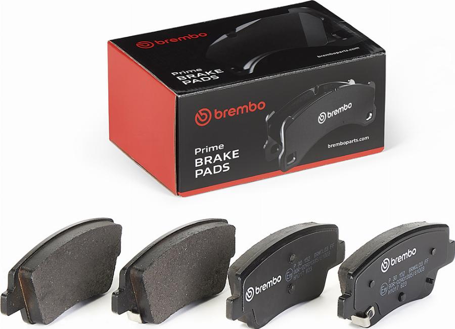 Brembo P 30 152 - Гальмівні колодки, дискові гальма autocars.com.ua