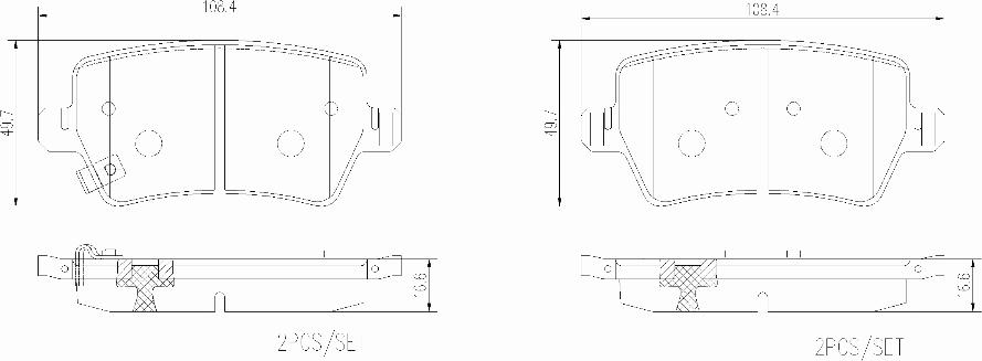 Brembo P 31 008 - Гальмівні колодки, дискові гальма autocars.com.ua