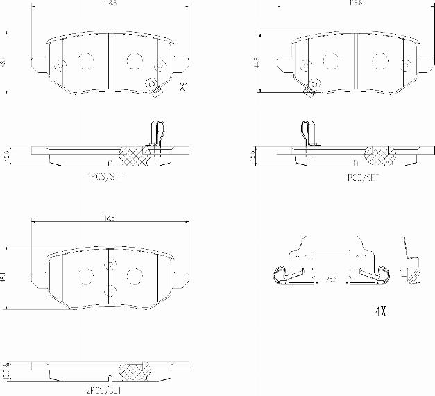 Brembo P 32 002 - Гальмівні колодки, дискові гальма autocars.com.ua