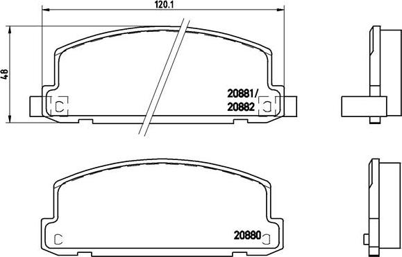 Brembo P 34 002 - Гальмівні колодки, дискові гальма autocars.com.ua