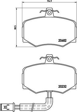 Brembo P 36 005 - Гальмівні колодки, дискові гальма autocars.com.ua