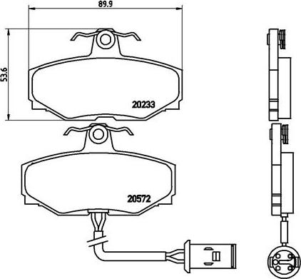 Brembo P 36 006 - Гальмівні колодки, дискові гальма autocars.com.ua