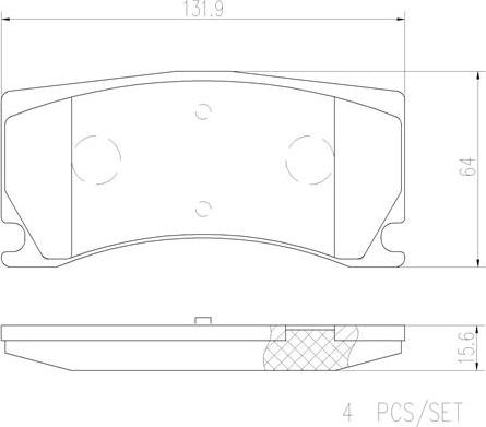 Brembo P36024N - Гальмівні колодки, дискові гальма autocars.com.ua