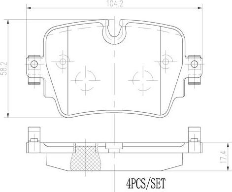 Brembo P36032N - Гальмівні колодки, дискові гальма autocars.com.ua