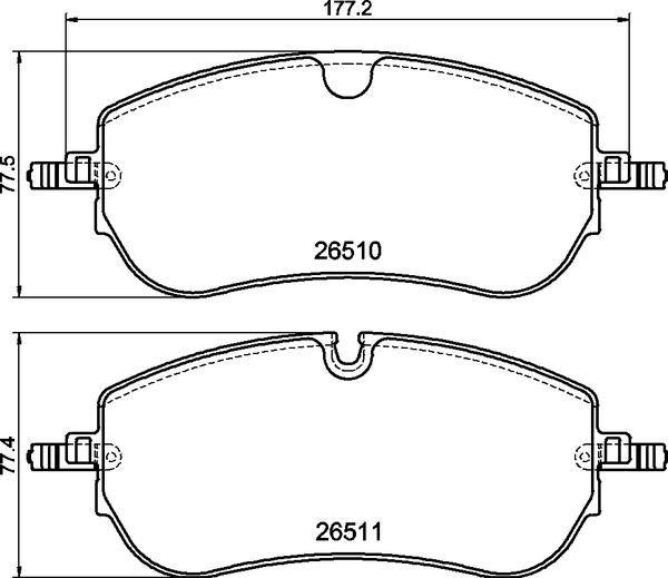 Brembo P 36 038 - Тормозные колодки, дисковые, комплект autodnr.net