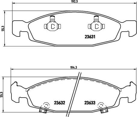 Brembo P 37 005 - Гальмівні колодки, дискові гальма autocars.com.ua