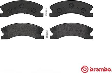 Brembo P 37 008 - Тормозные колодки, дисковые, комплект autodnr.net