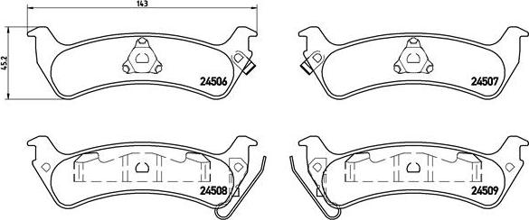 Brembo P 37 012 - Тормозные колодки, дисковые, комплект avtokuzovplus.com.ua