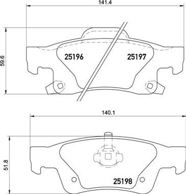 Brembo P 37 016 - Гальмівні колодки, дискові гальма autocars.com.ua