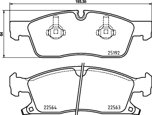 Brembo P 37 022 - Тормозные колодки, дисковые, комплект avtokuzovplus.com.ua