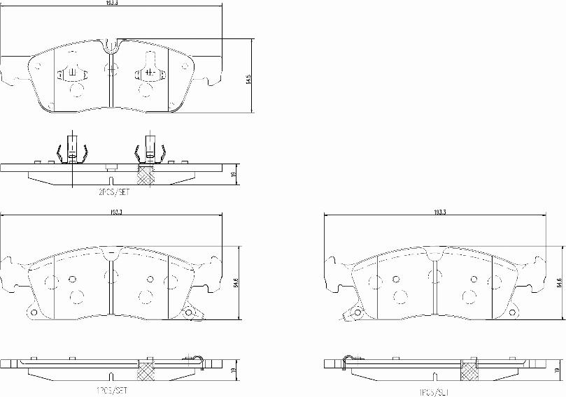 Brembo P37027N - Гальмівні колодки, дискові гальма autocars.com.ua