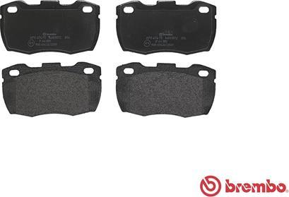 Brembo P 44 005 - Тормозные колодки, дисковые, комплект avtokuzovplus.com.ua