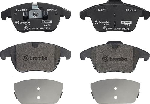 Brembo P 44 020X - Гальмівні колодки, дискові гальма autocars.com.ua