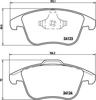 Brembo P 44 020X - Тормозные колодки, дисковые, комплект autodnr.net