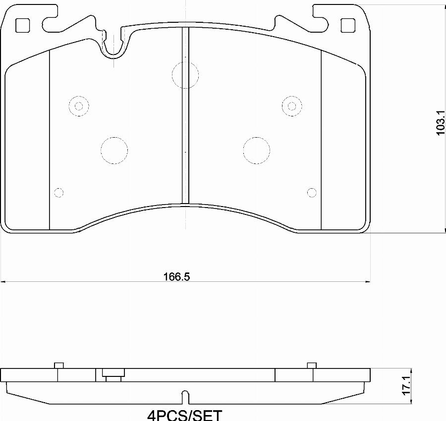 Brembo P 44 033 - Гальмівні колодки, дискові гальма autocars.com.ua