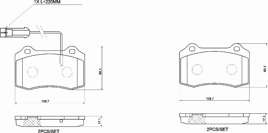 Brembo P48002N - Гальмівні колодки, дискові гальма autocars.com.ua