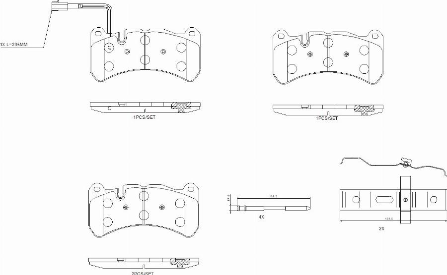 Brembo P48003N - Гальмівні колодки, дискові гальма autocars.com.ua