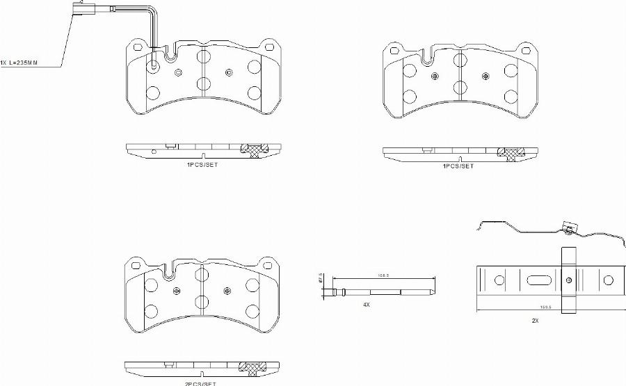 Brembo P 48 003 - Гальмівні колодки, дискові гальма autocars.com.ua