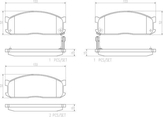 Brembo P49010N - Гальмівні колодки, дискові гальма autocars.com.ua