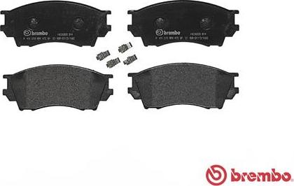 Brembo P 49 019 - Гальмівні колодки, дискові гальма autocars.com.ua